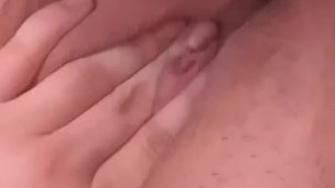 Daddy's slut teasing her clit