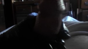 The Black Glove: Male solo cumshot