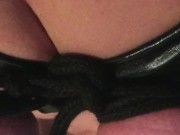 Playing with my tied tits. 8/16