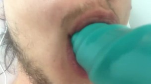 FtM Dildo Blowjob