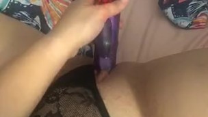 Playing with my tight pussy