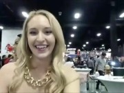 Ginger Banks Playing with her Pussy Under the Table at a Fan Expo! 16/16