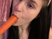 Slutty Bunny Fucks Her Carrot 4/16