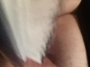 Girl Masturbating with brush
