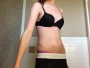 Barely legal strip tease