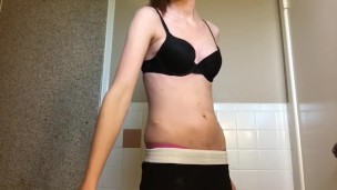 Barely legal strip tease
