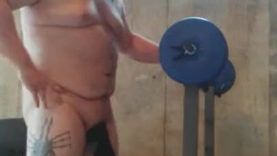 Pumping some iron. 50lbs