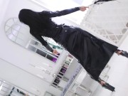 Mistress Kennya in black latex with whip 14/16