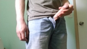 Desperate teen caught masturbating