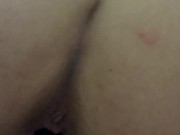 Wet Pussy Fucked With Big Black Dildo