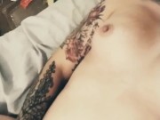 Tattooed Amatuer and her toy