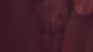 Masturbating close up