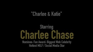 Horny Cougar Charlee Chase Pussy Fucks Katie Cummings!