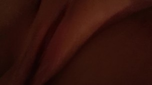 freshly shaven pussy play with close-up clit rub and loud moaning orgasm