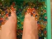 Feet in slippery Balls 10/16