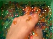 Feet in slippery Balls 4/16