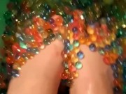 Feet in slippery Balls 8/16