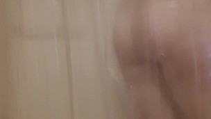 Shower and pussy shaving