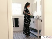 LoveHerFeet - Busty Brunette MILF Ivy Lebelle Gets Plugged By The Cable Guy 8/16