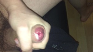 Moaning while I jerk off over fat Ex Gf dirty panties and fill them with cum (Pov)