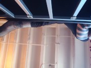 Goth Femdom smelly sweaty sock and feet floor POV 1/16