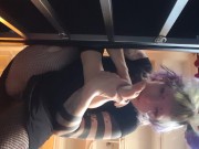 Goth Femdom smelly sweaty sock and feet floor POV 13/16