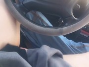 pov: masturbating in my car on the side of the road