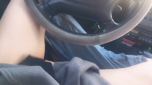 pov: masturbating in my car on the side of the road