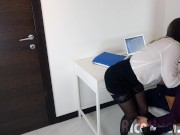 Blonde POV Blowjob my Big Dick and Cum Swallow at the office 6/16