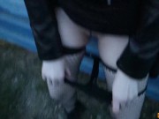 Real Public Sex Near The Railroad | CUM IN PANTIES 15/16