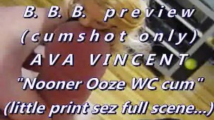 BBB preview: Ava Vincent "Little Black Dress in WC pop"cum only WMVslomo