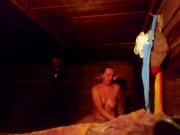 Mother washes tits in a hot bathhouse while her son is on her 10/16