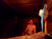 Mother washes tits in a hot bathhouse while her son is on her 11/16