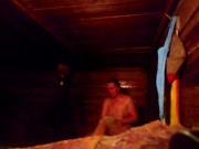 Mother washes tits in a hot bathhouse while her son is on her 7/16