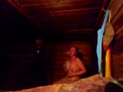 Mother washes tits in a hot bathhouse while her son is on her 8/16