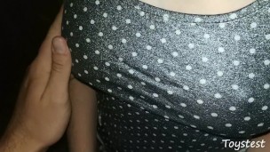 Shy girl do her first blowjob in abandoned house at first date