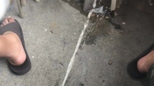 Pissing on the porch!!