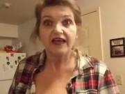 Sex Talk PART 2 MILF Talks about bondage nipple clamps and suckers. Toys an 1/16