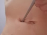 Deep into my belly, touching my guts