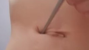 Deep into my belly, touching my guts
