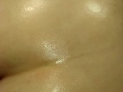 Stuffing FAT COCK into BIG OILED UP ASS + Pussy 14/16