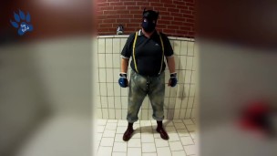 skinpup pawing off with sneaker