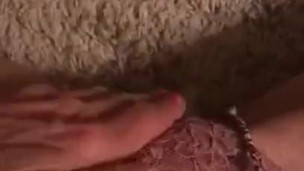 Extremely horny woman empties her pussy! Very wet and hairy!