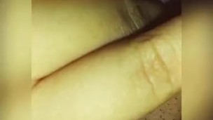 Pussy grinding on dildo