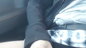 Wife playing with her pussy in my truck