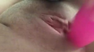 Milf playing with her new toy