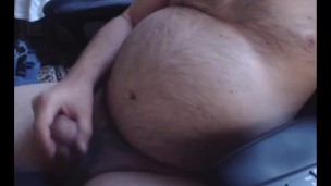 belly moving and masturbate