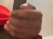 Daddy shows off his big hard dick after a workout