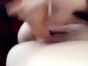 Ms.RavenWood takes an 11inch Dildo
