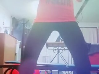 Working out hard